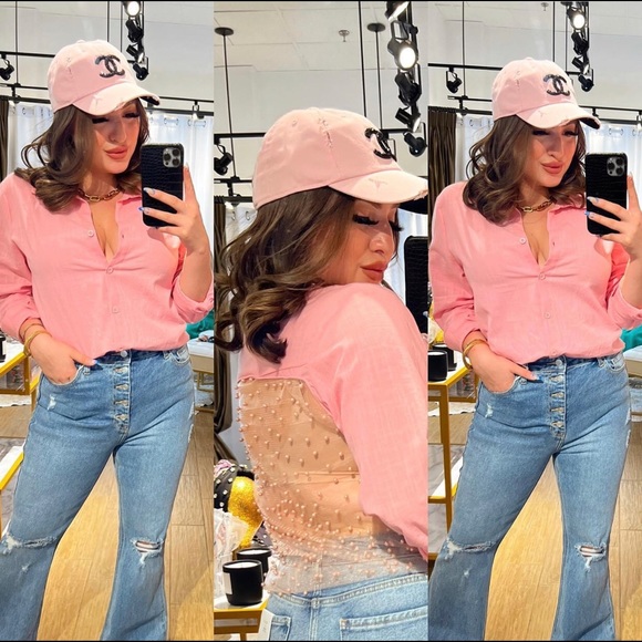 Womens Pink Cap - Picture 1 of 5